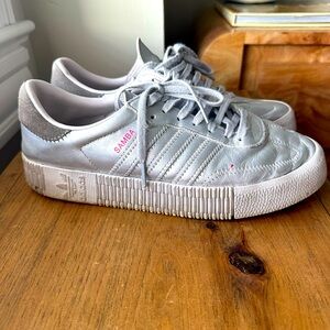 Adidas Originals Sambarose - silver, platform